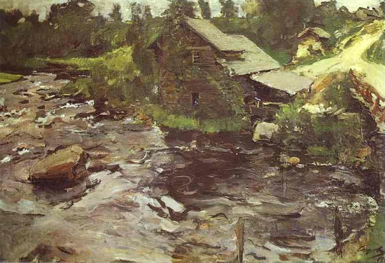 Valentin Serov Watermill in Finland France oil painting art